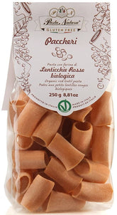 Pasta (af røde linser og ris) Paccheri glutenfri BIO 250 g - PASTA NATURA